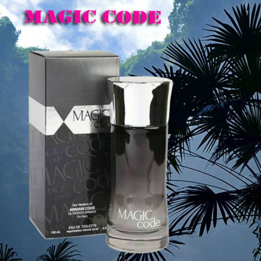 Men's MAGIC CODE Cologne Fragrance Parfum, 3.4 Oz Eau de Toilette Spray